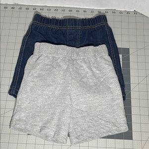 Swiggles Blue and Gray Casual Shorts Set